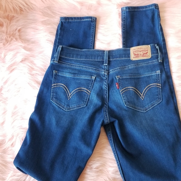 Levi's Denim - LEVI'S 524 SKINNY DISTRESSED  JEANS